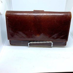 Brown leather wallet